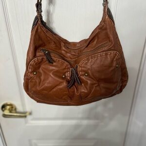 Bueno Handbag | Super Soft | Color Brown Camel | Carried Once |Adjustable Length